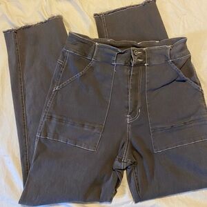 Umgee Charcoal Cropped Women's Jeans